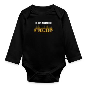 Es Gibt Immer Einen Auxweg Tontechnik Tontechniker - Baby Bio-Langarm-Body - Schwarz - Vorne