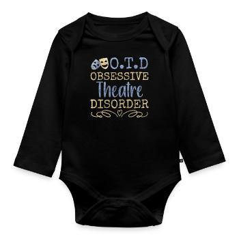 Bühne Schauspielerin Künstler - Baby Bio-Langarm-Body - Schwarz - Vorne