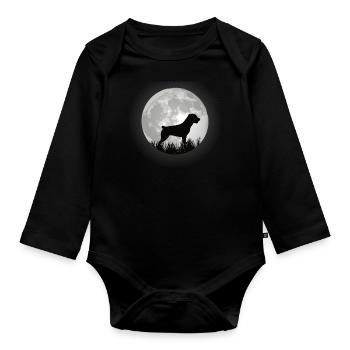 Accessoires pour chiens Rottweiler Propriétaires de chiens - Body Bébé bio manches longues - noir - Devant