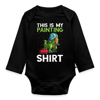 Offre Car Painter pour les carrossiers - Body Bébé bio manches longues - noir - Devant