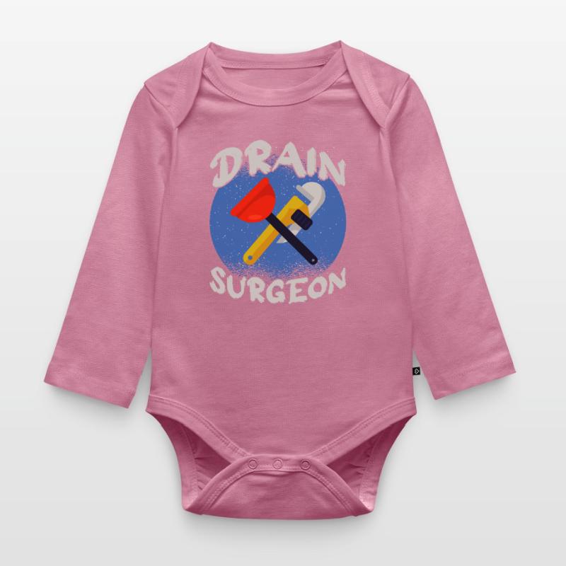 Pipe fitters, plumbers, shell layers, construction workers Organic Longsleeve Baby Bodysuit