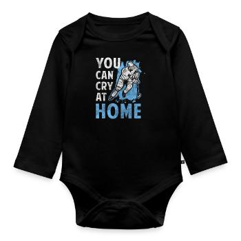 Sport Team Player Skate - Organic Longsleeve Baby Bodysuit - black - Front