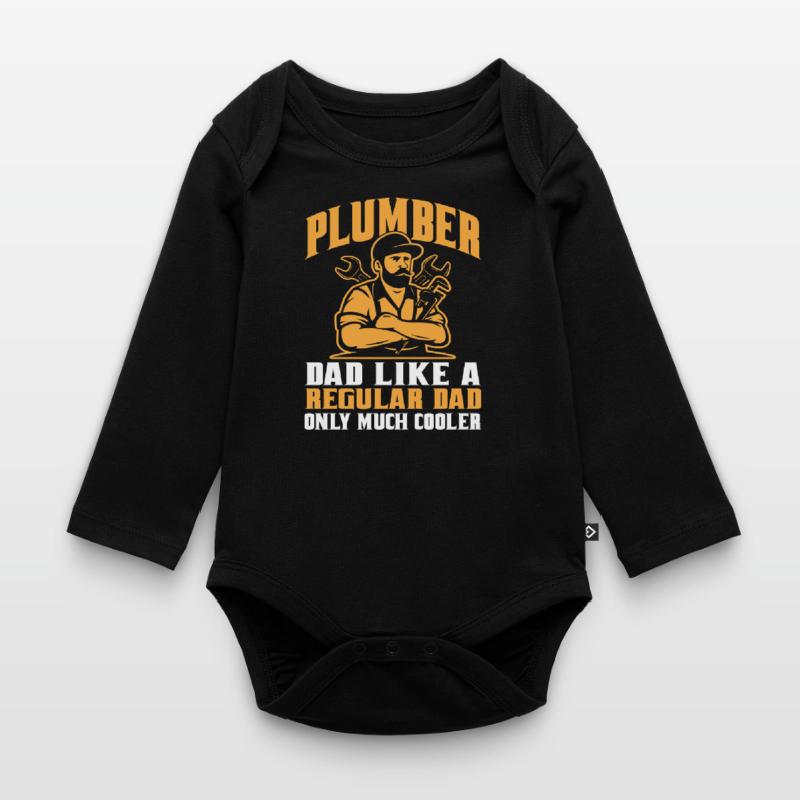 Pipe fitters, plumbers, shell layers, construction workers Organic Longsleeve Baby Bodysuit