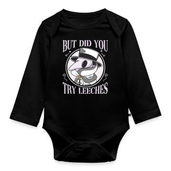 Plague Doctor Medieval Doctor Doctor Doctor - Organic Longsleeve Baby Bodysuit - black - Front