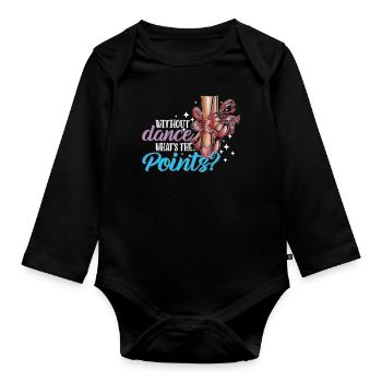 Ballett Schule Kinder Tanzverein Tanzveranstaltung - Baby Bio-Langarm-Body - Schwarz - Vorne