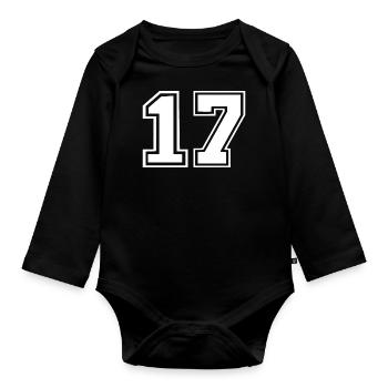 17 - Baby Bio-Langarm-Body - Schwarz - Vorne