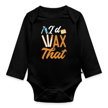 Cute Esthetician Skincare - Baby Bio-Langarm-Body - Schwarz - Vorne