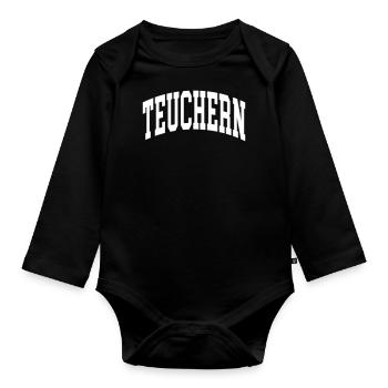 Teuchern - Body Bébé bio manches longues - noir - Devant