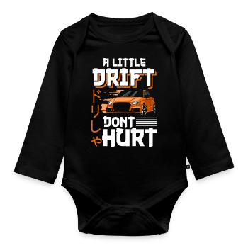 Driften Quer - Baby Bio-Langarm-Body - Schwarz - Vorne