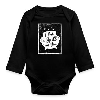 I put a Spell on you - Witchcraft - Baby Bio-Langarm-Body - Schwarz - Vorne
