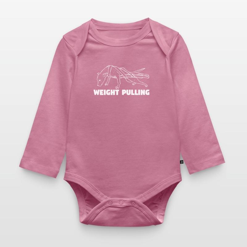 Weight Pulling Organic Longsleeve Baby Bodysuit