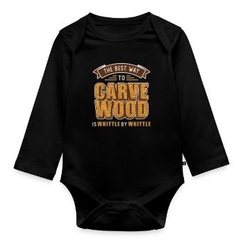 Wood Carving The Best Way To Carve Wood Woodworker - Baby Bio-Langarm-Body - Schwarz - Vorne