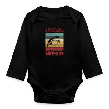 Schmied - Baby Bio-Langarm-Body - Schwarz - Vorne