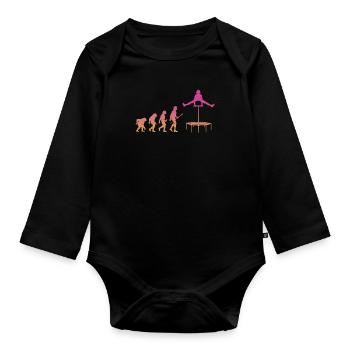 Evolution Trampolines Trampolines - Body Bébé bio manches longues - noir - Devant