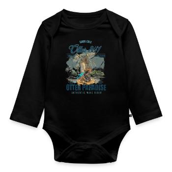 Otter 841 Surf Santa Cruz Otter 841 - Body Bébé bio manches longues - noir - Devant