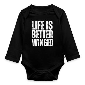 Wing Foil Wingsurfing Foil Wing - Baby Bio-Langarm-Body - Schwarz - Vorne
