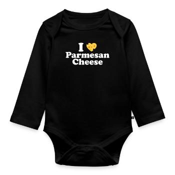 Parmesan - Baby Bio-Langarm-Body - Schwarz - Vorne