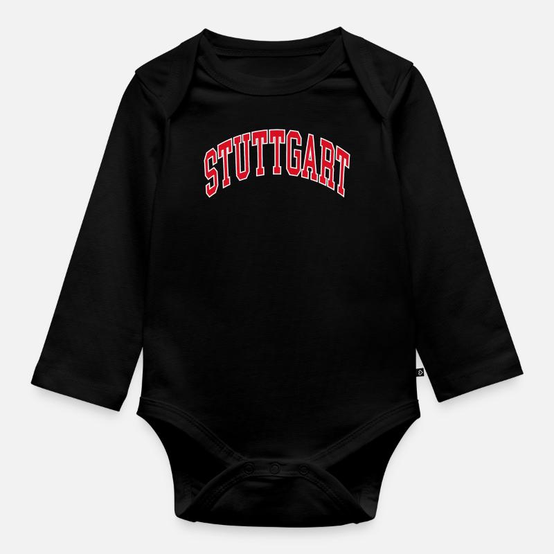 Stuttgart - Baby Bio-Langarm-Body - Schwarz