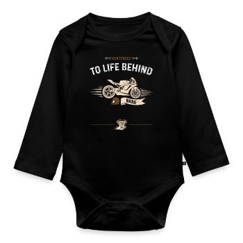 Sentenced To Life Behind Bars - Organic Longsleeve Baby Bodysuit - black - Front