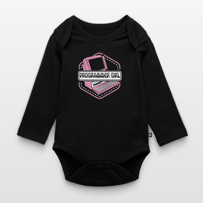 Programmer Girl Software Engineer Developer Organic Longsleeve Baby Bodysuit