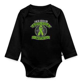 Psychology Psychologist - Organic Longsleeve Baby Bodysuit - black - Front