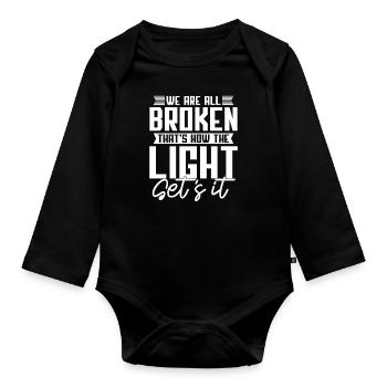 Psychology Psychologist - Organic Longsleeve Baby Bodysuit - black - Front