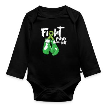 Psychology Psychologist Healing - Organic Longsleeve Baby Bodysuit - black - Front
