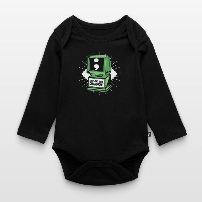 Hide And Seek Champion Software Engineer Coder Organic Longsleeve Baby Bodysuit