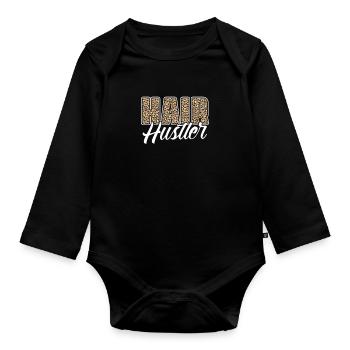 Beautician Cosmetics Makeup Gift - Organic Longsleeve Baby Bodysuit - black - Front