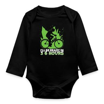 Vélo électrique Vélo électrique 3 6 heures - Body Bébé bio manches longues - noir - Devant