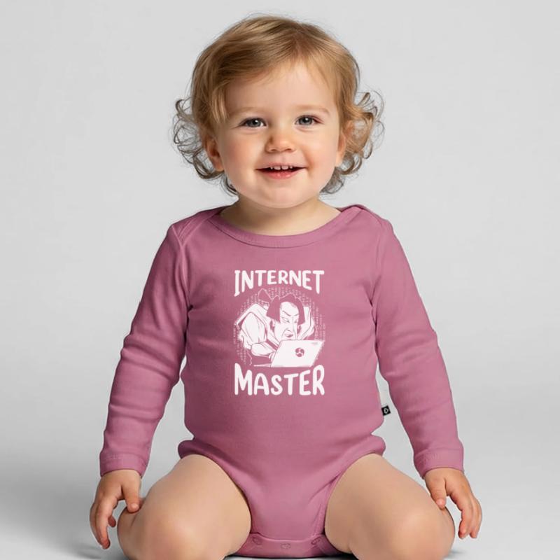 Web Developer Web Developer Organic Longsleeve Baby Bodysuit