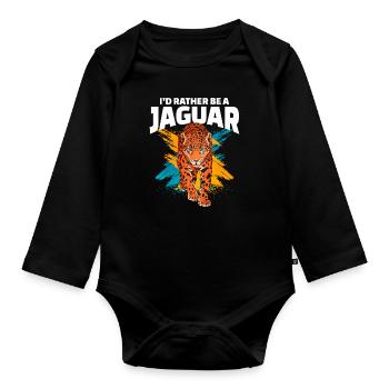 Jaguar - Baby Bio-Langarm-Body - Schwarz - Vorne
