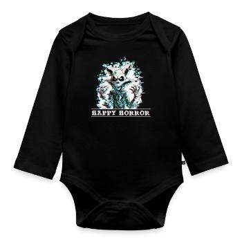Halloween Skeleton - Organic Longsleeve Baby Bodysuit - black - Front