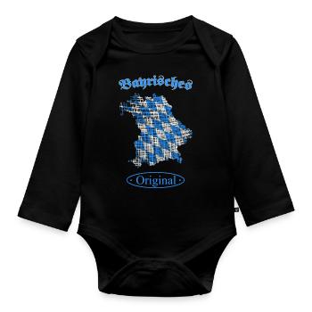 Bayern Bayrisches Original - Baby Bio-Langarm-Body - Schwarz - Vorne