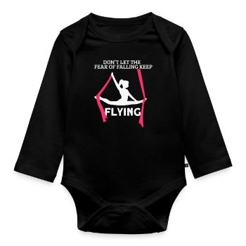 Acrobatic Gymnastic Sport Geschenk - Baby Bio-Langarm-Body - Schwarz - Vorne