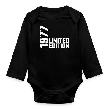 Legendär seit 1977 Geburtstagsgeschenk 1977 - Baby Bio-Langarm-Body - Schwarz - Vorne