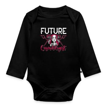 Future Cosmetologist Esthetician Beauty Services - Organic Longsleeve Baby Bodysuit - black - Front