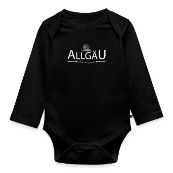 Allgäu Klettern - Baby Bio-Langarm-Body - Schwarz - Vorne