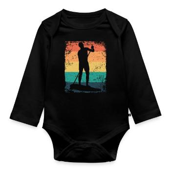 Stand Up Paddling Stand Up Board Sup - Baby Bio-Langarm-Body - Schwarz - Vorne