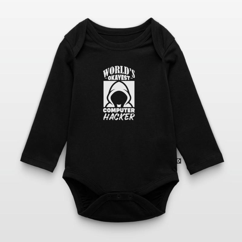 Hacker Coder Computer Hacking Gift Organic Longsleeve Baby Bodysuit