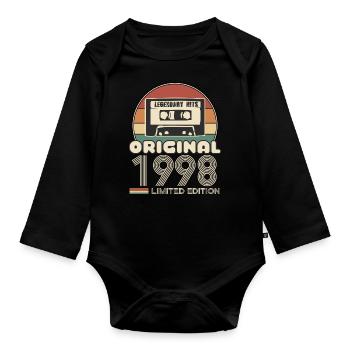 1998 - Baby Bio-Langarm-Body - Schwarz - Vorne