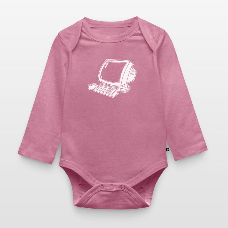 Web Developer Web Developer Computer Organic Longsleeve Baby Bodysuit