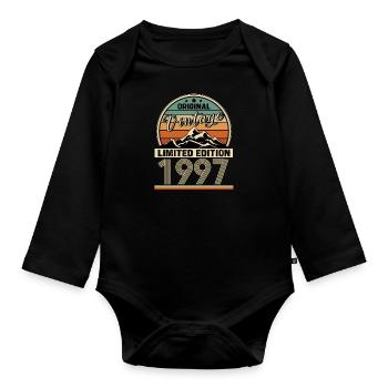 1997 - Baby Bio-Langarm-Body - Schwarz - Vorne