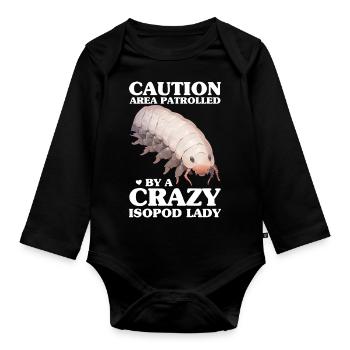 Isopoden - Baby Bio-Langarm-Body - Schwarz - Vorne