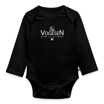 Vogesen Klettern - Baby Bio-Langarm-Body - Schwarz - Vorne
