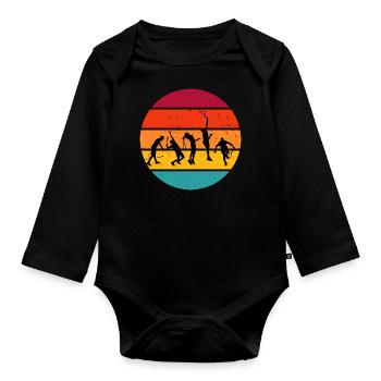 Men's Tennis Tennis Women's Tennis - Organic Longsleeve Baby Bodysuit - black - Front