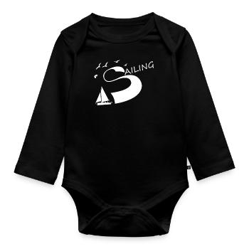 Sailing - Baby Bio-Langarm-Body - Schwarz - Vorne