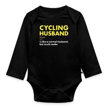 Sport Mari Cyclisme - Body Bébé bio manches longues - noir - Devant