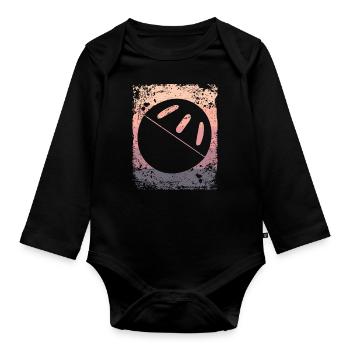 Pickleball Vintage Wiffleball Club - Body Bébé bio manches longues - noir - Devant