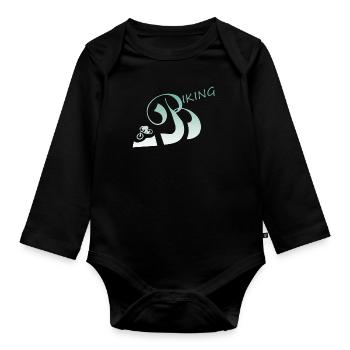 biken - Baby Bio-Langarm-Body - Schwarz - Vorne